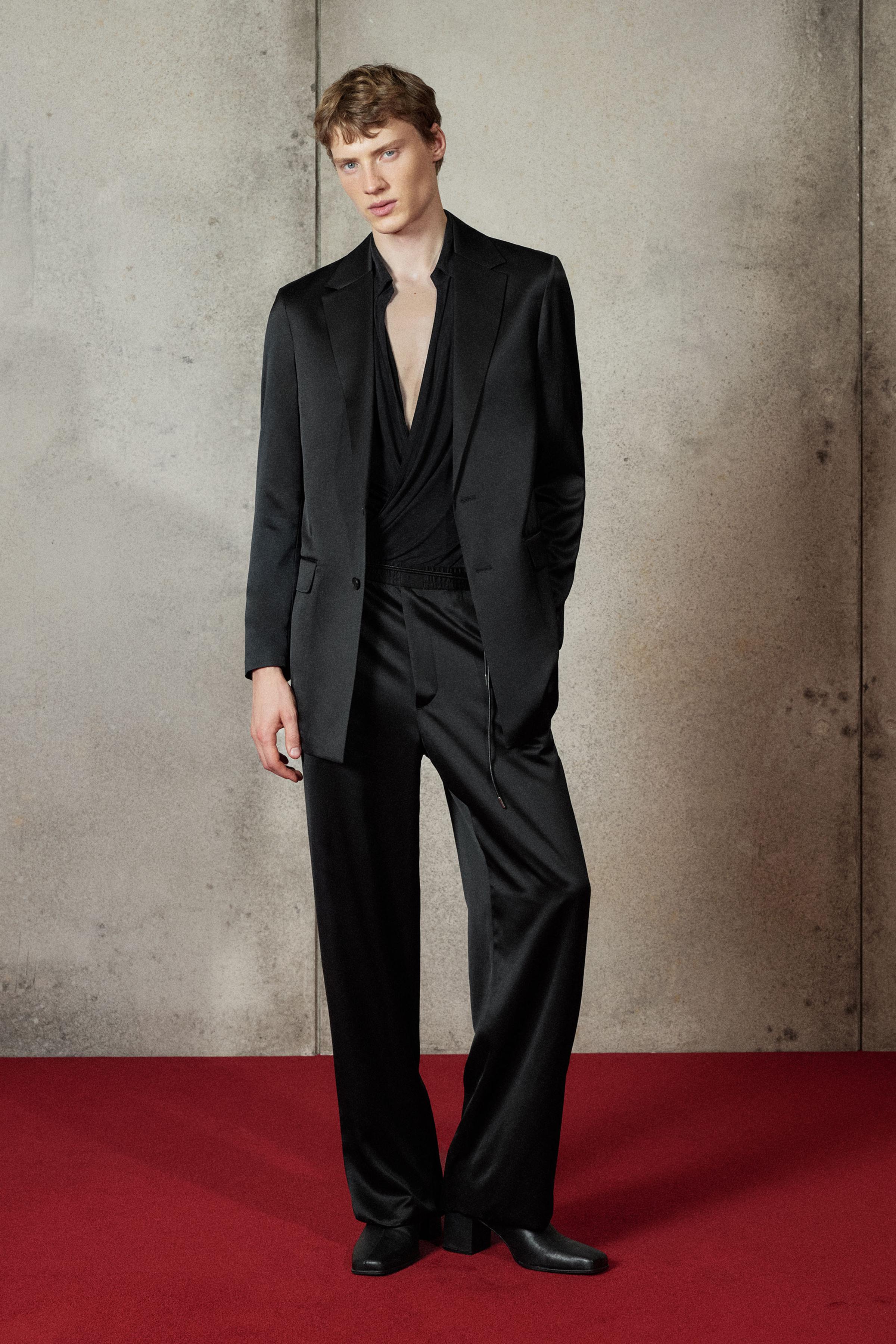 VISCOSE - WOOL BELTED PANTS LUDOVIC DE SAINT SERNIN x ZARA
